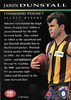 1995 Select AFL - All-Australian Team #AA5 Jason Dunstall Back